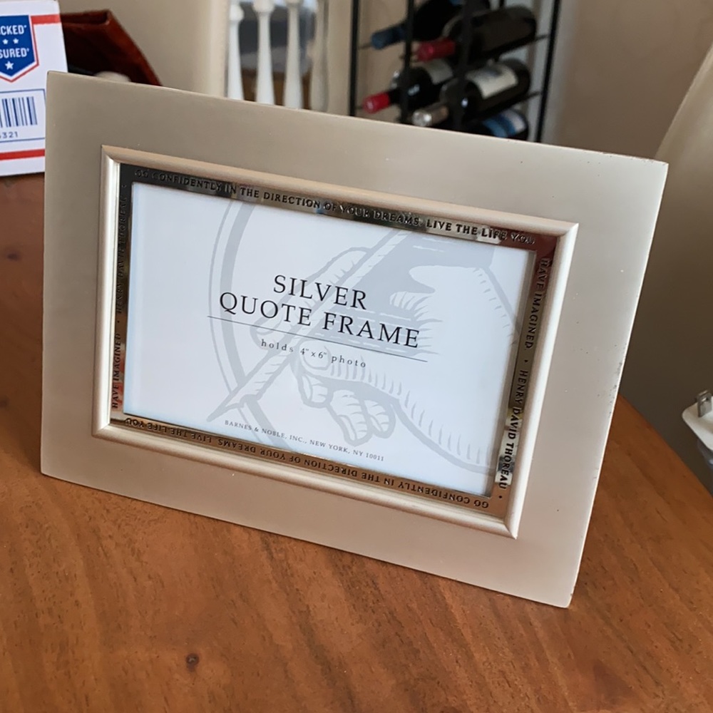4x6 Quote Frame Silver - Picture 2 of 8